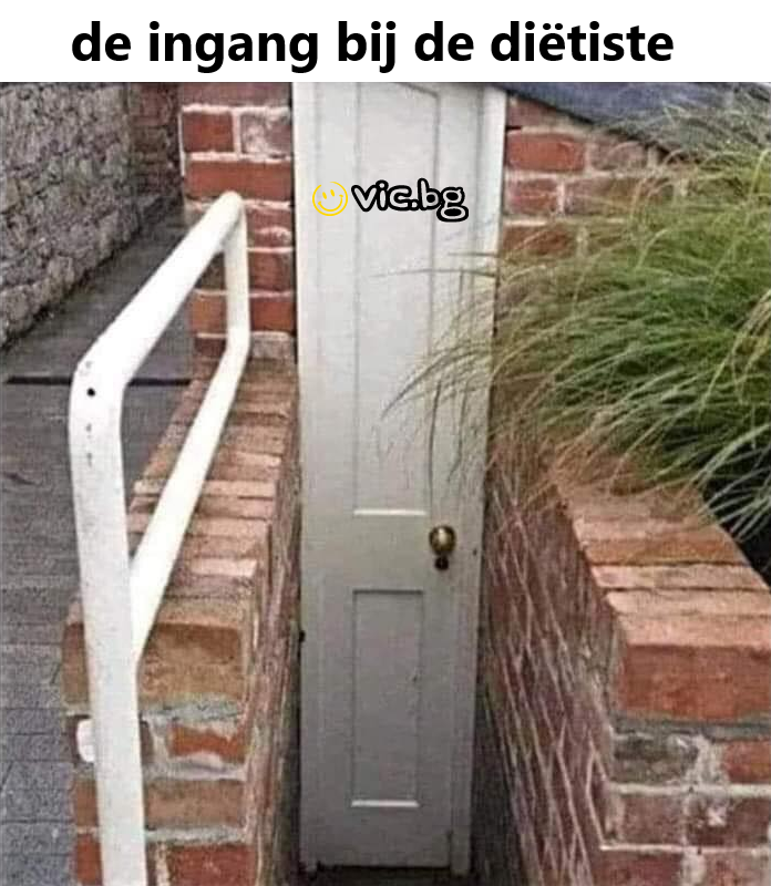 De ingang bij de diëtiste