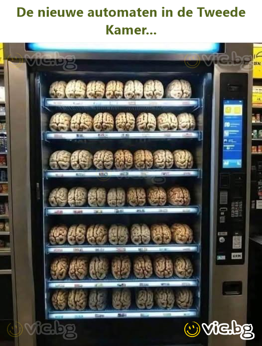 De nieuwe automaten in de Tweede Kamer...