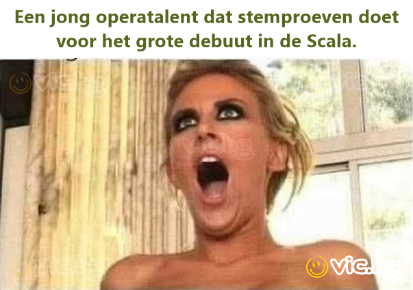 Een jong operatalent dat stemproeven doet voor het grote debuut in de Scala.