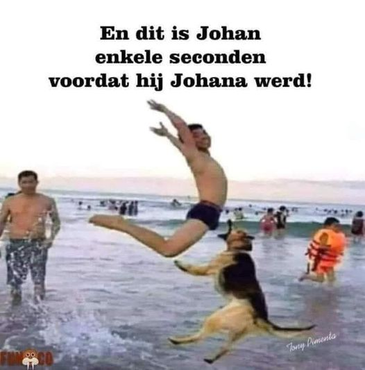 En dit is Johan enkele seconden voordat hij Johana werd!