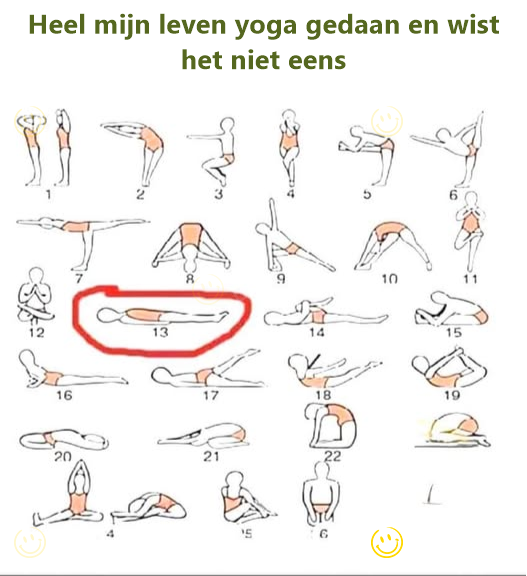 Heel mijn leven yoga gedaan en wist het niet eens