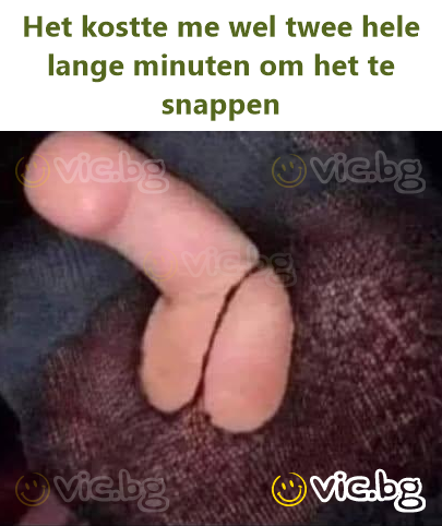 Het kostte me wel twee hele lange minuten om het te snappen