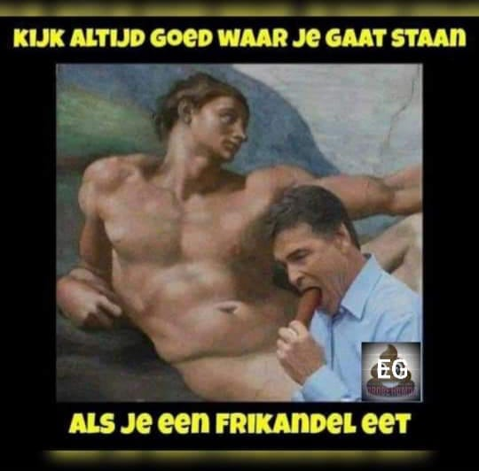 Kijk altijd goed waar je gaat staan Als je een drikaandel eet