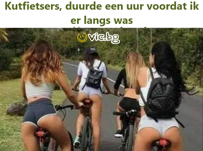 Kutfietsers, duurde een uur voordat ik er langs was