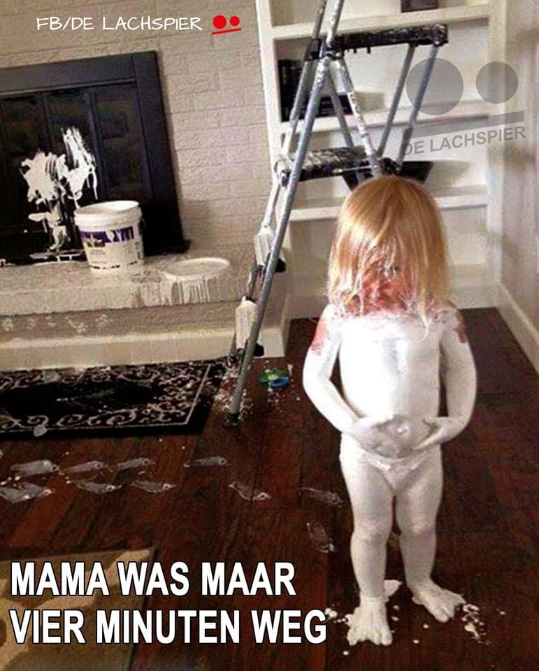 Mama was maar vier minuten weg