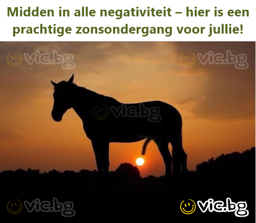 Midden in alle negativiteit – hier is een prachtige zonsondergang voor jullie!