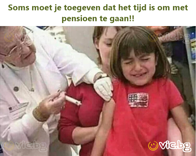 Soms moet je toegeven dat het tijd is om met pensioen te gaan!!