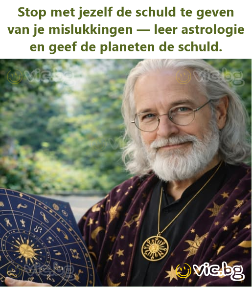 Stop met jezelf de schuld te geven van je mislukkingen — leer astrologie en geef de planeten de schuld.
