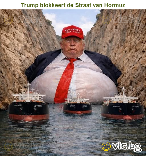 Trump blokkeert de Straat van Hormuz