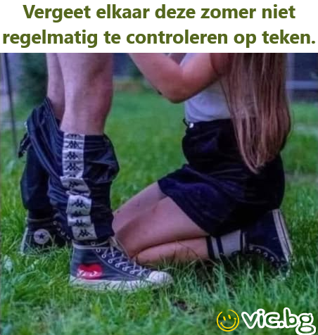 Vergeet elkaar deze zomer niet regelmatig te controleren op teken.