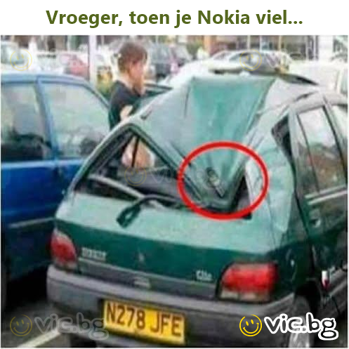 Vroeger, toen je Nokia viel...