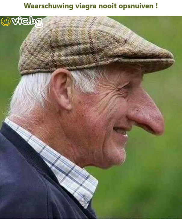 Waarschuwing viagra nooit opsnuiven !