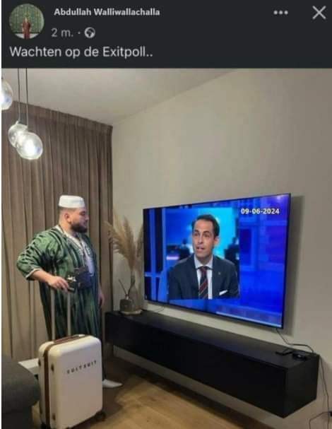 Wachten op de Exitpoll..