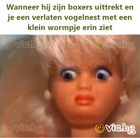 Wanneer hij zijn boxers uittrekt en je een verlaten vogelnest met een klein wormpje erin ziet