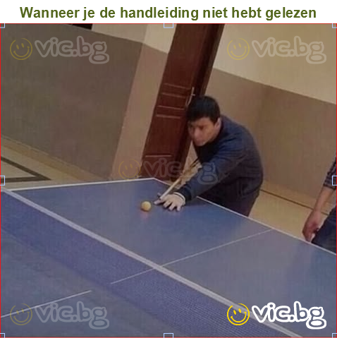Wanneer je de handleiding niet hebt gelezen