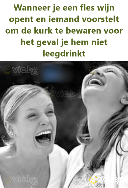 Wanneer je een fles wijn opent en iemand voorstelt om de kurk te bewaren voor het geval je hem niet leegdrinkt