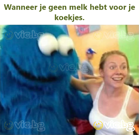 Wanneer je geen melk hebt voor je koekjes.