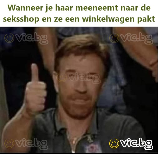 Wanneer je haar meeneemt naar de seksshop en ze een winkelwagen pakt