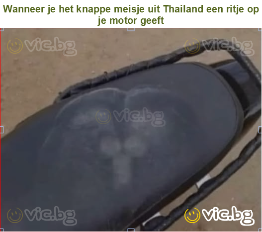 Wanneer je het knappe meisje uit Thailand een ritje op je motor geeft