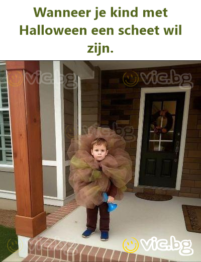 Wanneer je kind met Halloween een scheet wil zijn.