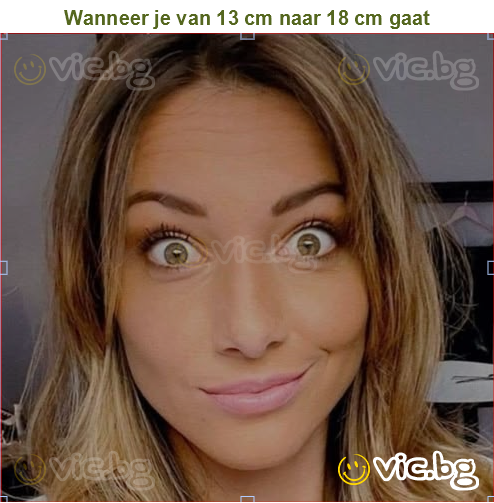 Wanneer je van 13 cm naar 18 cm gaat