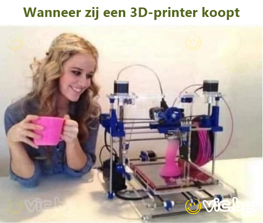 Wanneer zij een 3D-printer koopt