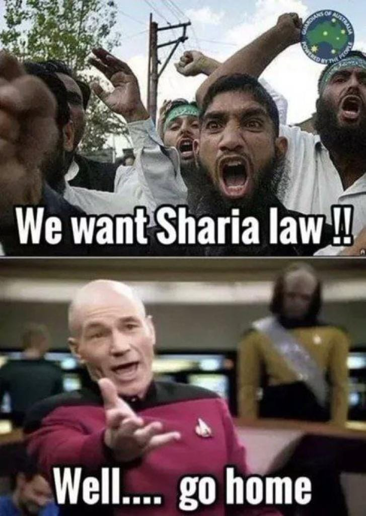 We want Sharia law !! Well.... go home