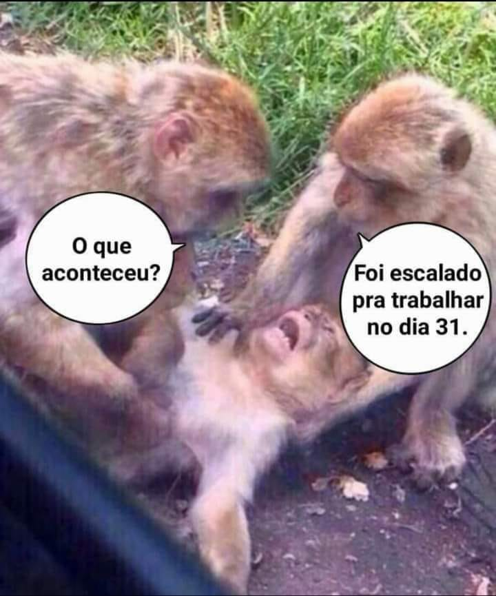 0 que aconteceu?	 Foi escalado pra trabalhar no dia 31.