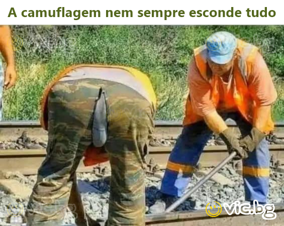 A camuflagem nem sempre esconde tudo