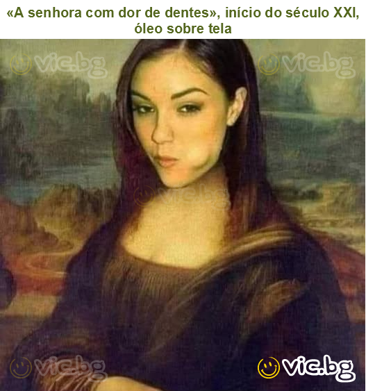 «A senhora com dor de dentes», início do século XXI, óleo sobre tela