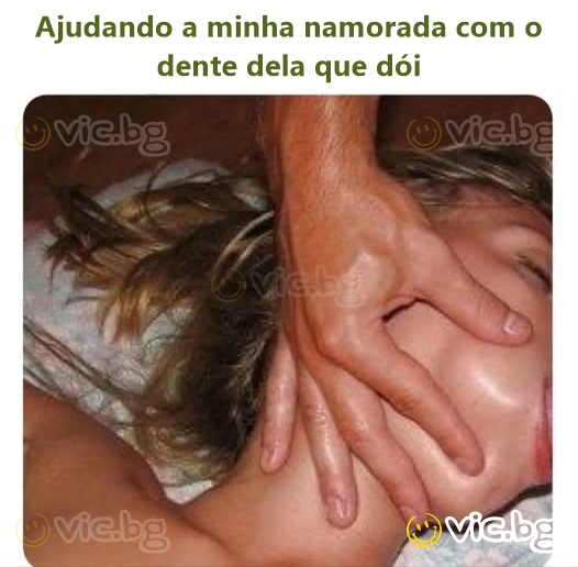 Ajudando a minha namorada com o dente dela que dói