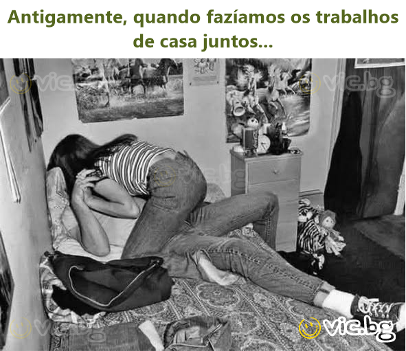 Antigamente, quando fazíamos os trabalhos de casa juntos...