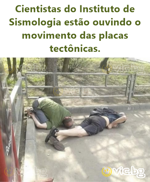 Cientistas do Instituto de Sismologia estão ouvindo o movimento das placas tectônicas.