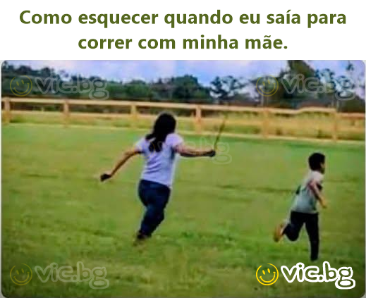 Como esquecer quando eu saía para correr com minha mãe.