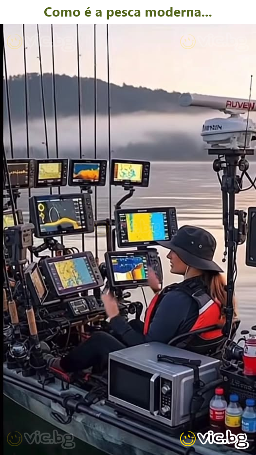Como é a pesca moderna...