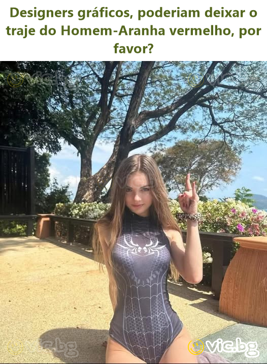 Designers gráficos, poderiam deixar o traje do Homem-Aranha vermelho, por favor?