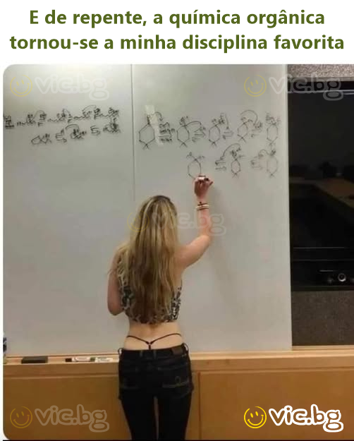 E de repente, a química orgânica tornou-se a minha disciplina favorita