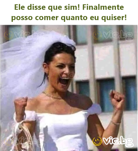 Ele disse que sim! Finalmente posso comer quanto eu quiser!