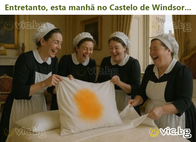 Entretanto, esta manhã no Castelo de Windsor...