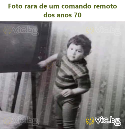 Foto rara de um comando remoto dos anos 70
