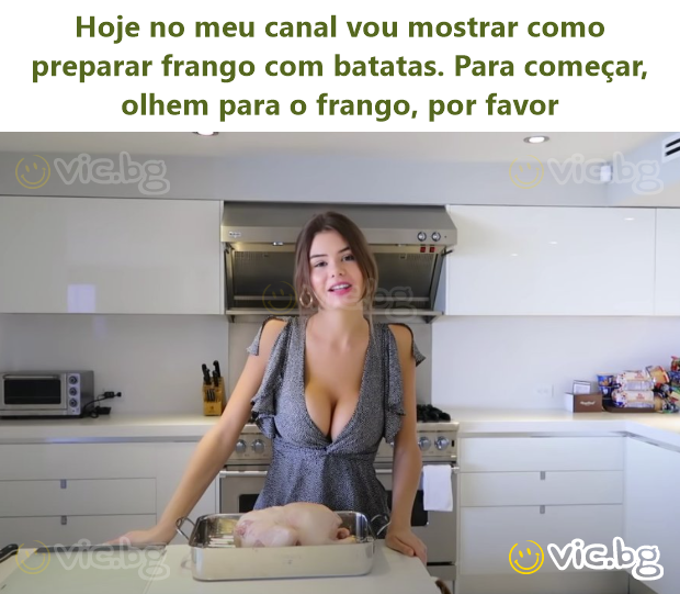 Hoje no meu canal vou mostrar como preparar frango com batatas. Para começar, olhem para o frango, por favor