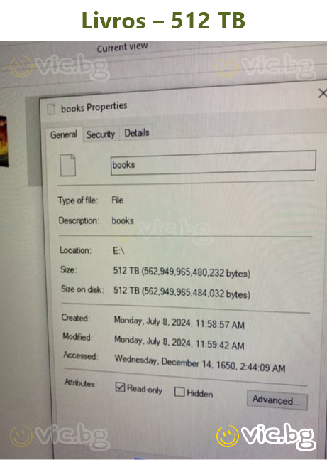 Livros – 512 TB