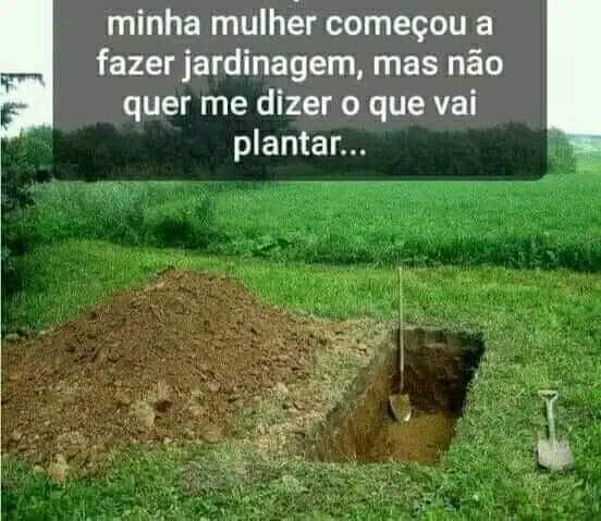 Minha mulher começou a fazer jardinagem, mas não quer me dizer o que vai plantar...