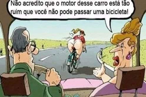 Não acredito que o motor desse carro está tão ruim que você não pode passar uma bicicleta!