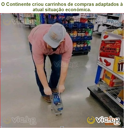 O Continente criou carrinhos de compras adaptados à atual situação económica.