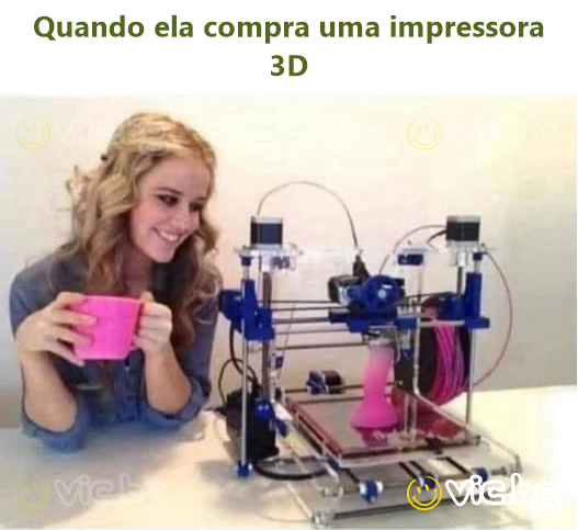Quando ela compra uma impressora 3D