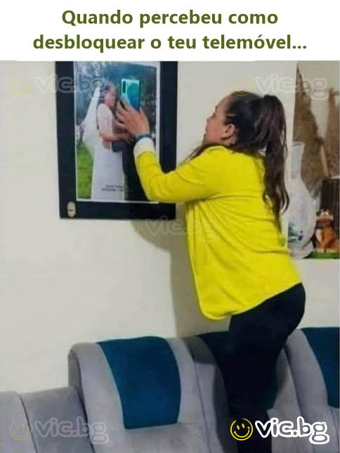 Quando percebeu como desbloquear o teu telemóvel...