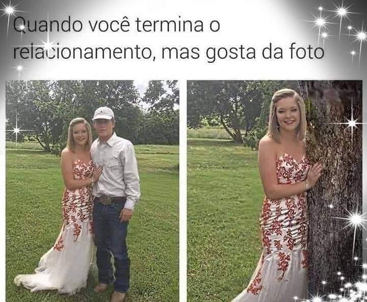 Quando você termina o reiacionamento, mas gosta da foto