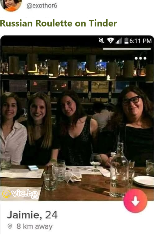 Roleta russa no Tinder