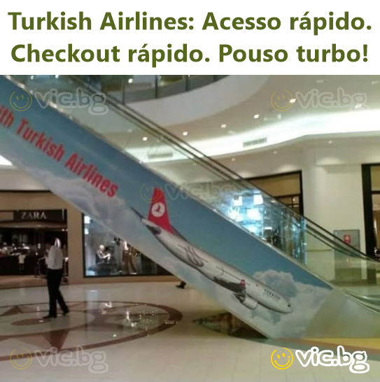 Turkish Airlines: Acesso rápido. Checkout rápido. Pouso turbo!